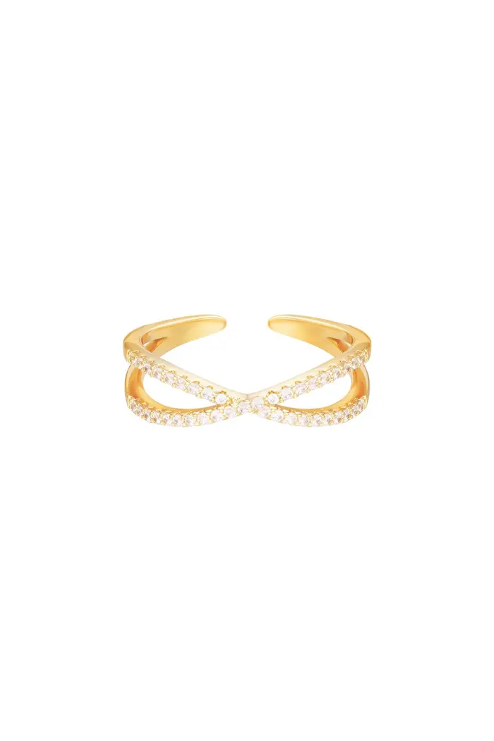 Ring ruler gold one-size