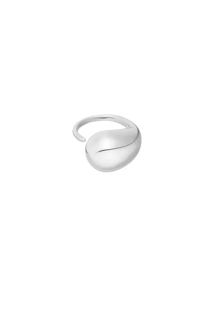 Ring druppel silver