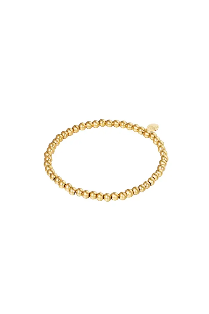 Bracelet beads gold 4mm