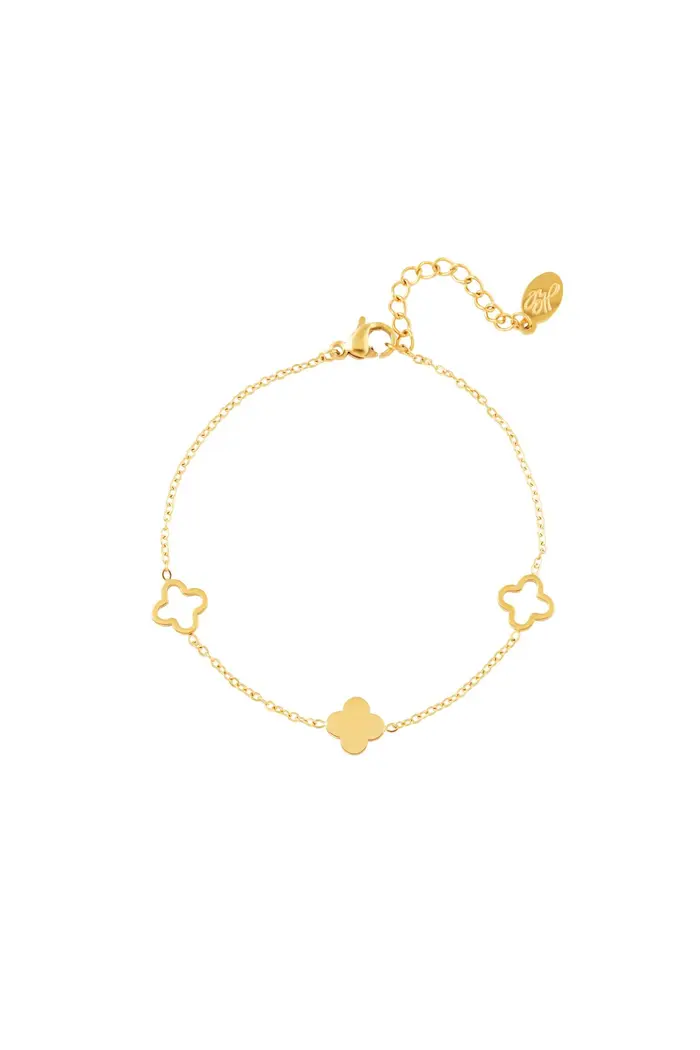Bracelet clovers gold
