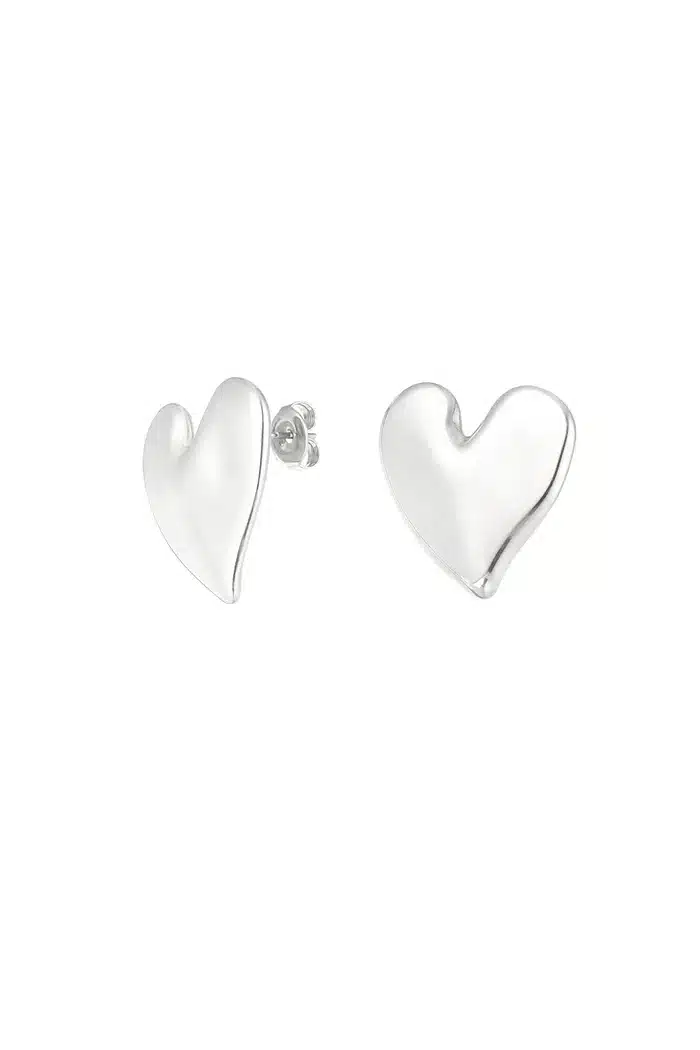 Earring love silver